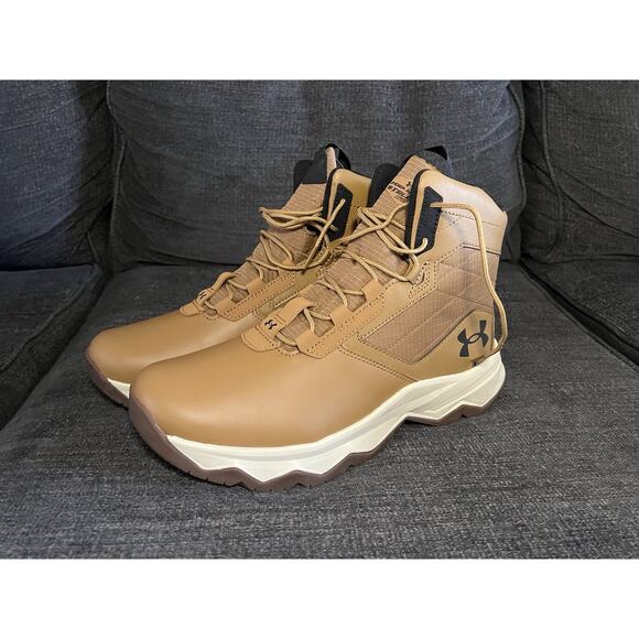 Under Armour UA Stellar G26" Mens Tactical Brown Hiking Boots Size 8.5 - Picture 4 of 7